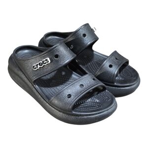 Crocs Crush Sandals Slip-on Thick Sole Classic Sandals Black Men’s 8 Women’s 10